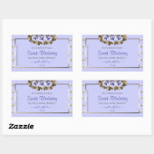 Licht blauw product Etiketten Blauwe Rozen Goudjuw (Vel)