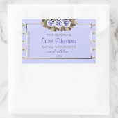 Licht blauw product Etiketten Blauwe Rozen Goudjuw (Tas)