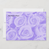 Licht blauw Roos Achtergrond Vrijgezellenfeest Uit Kaart (Achterkant)