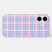 Licht Blauw, Roze, en Wit Geplakt Patroon Case-Mate iPhone Case (Achterkant (horizontaal))