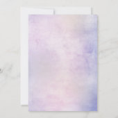 Licht blauw Roze Hydrangea Eucalyptus Vrijgezellen Kaart (Achterkant)