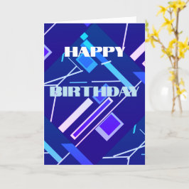 Licht Blauw Roze Paars Diagonaal Abstracte Dag Kaart