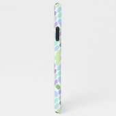 Licht Blauw Roze Paarse Linggroene Afrikaanse Kuns iPhone Hoesje (Rechterkant)