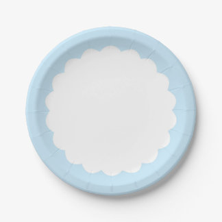 Licht blauw schuifbalk -  papieren bordje