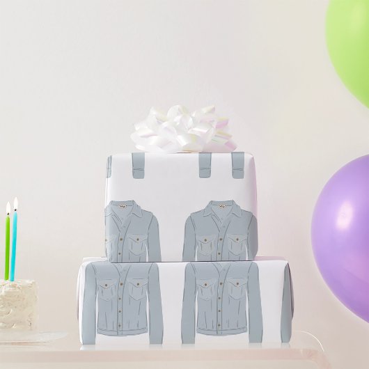 Licht blauw Shirt Cadeaupapier