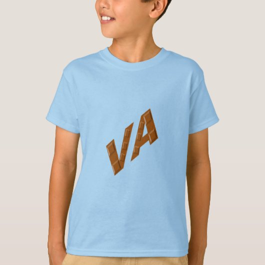 Licht blauw shirt CHOCOLAT VIRGINIA (Voorkant)