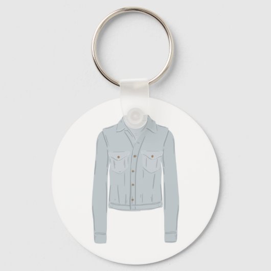 Licht blauw Shirt Sleutelhanger (Voorkant)