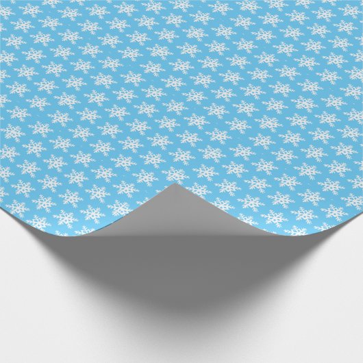 Licht blauw snowflake papier (Hoek)