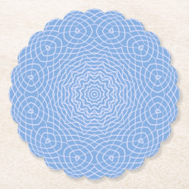 Licht blauw, stijlvol design kartonnen onderzetters