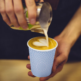 Licht blauw, stijlvol design papieren bekers