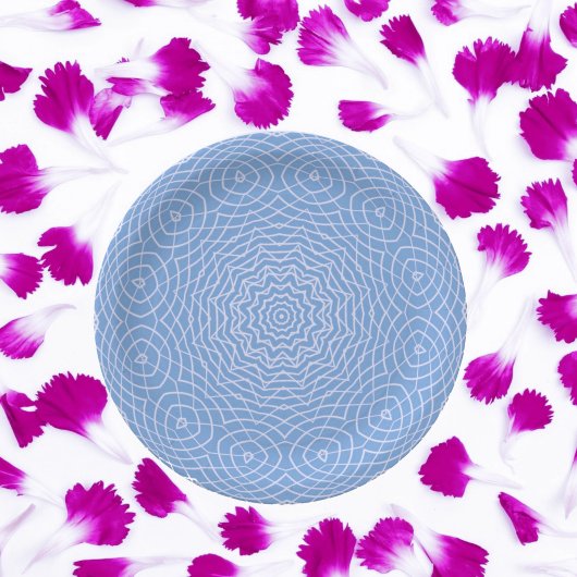 Licht blauw, stijlvol design papieren bordje