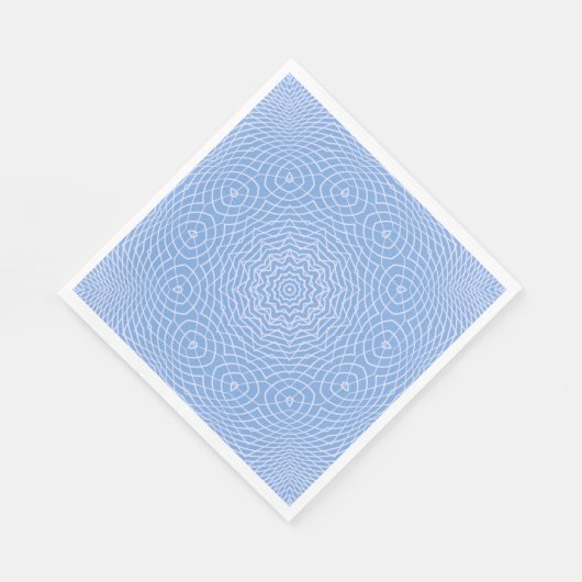 Licht blauw, stijlvol design servet (Hoek)