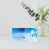 Licht Blauw Stijlvol - Modern en Hi-Tech Visitekaartje (Staand voorkant)