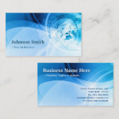 Licht Blauw Stijlvol - Modern en Hi-Tech Visitekaartje (Voorkant / Achterkant)