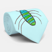 Licht blauw Stropdas van Boogie Bugs (Opgerold)