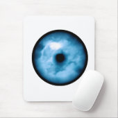 Licht blauw, troebel oog muismat (Met muis)