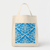 Licht blauw Vet Damask @ Emporiomoffa Tote Bag (Voorkant)
