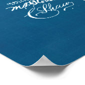 Licht blauw | Vloeibare zeef en mixer Patent Poster (Hoek)