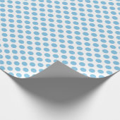 Licht blauw wandelpapier cadeaupapier (Hoek)