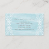 Licht blauw Waterverf Deco-Visitekaartje Visitekaartje (Achterkant)