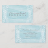 Licht blauw Waterverf Deco-Visitekaartje Visitekaartje (Voorkant / Achterkant)