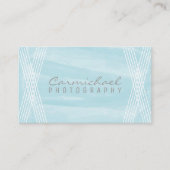Licht blauw Waterverf Deco-Visitekaartje Visitekaartje (Voorkant)