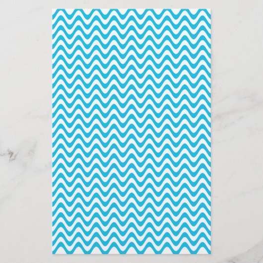 Licht blauw Wavy Stripe-lakpapier (Voorkant)