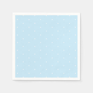 Licht blauw wit Kleine polka punts patroon chic Servet