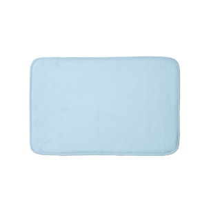 Licht blauw, wit maisachtig bloem patroon badmat