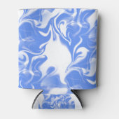 Licht Blauw Witte Warp Blikjeskoeler (Voorkant)
