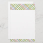 Licht Blauw Zacht Groen Blush Roze Pset Patroon Briefpapier (Voorkant / Achterkant)