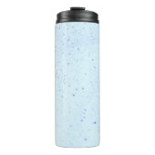 Licht blauw zand thermosbeker (Voorkant)