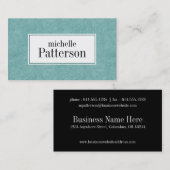 Licht blauw ziet er Moderne Visitekaartjes uit (Voorkant / Achterkant)