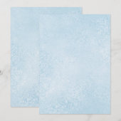 Licht blauw Zwemelen Blanco papier geschikt voor a (Voorkant / Achterkant)