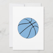 Licht blauwe Basketball Coach Best ooit Aangepast  Bedankkaart (Achterkant)