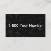 Licht Blauwe Bloemen Mexicaanse Tattoo Suikersched Visitekaartje (Achterkant)