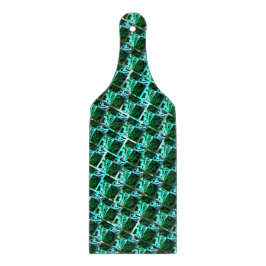 Licht blauwe en groene rechthoeken of bakstenen ef snijplank