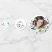 Licht blauwe gele groene Confetti (Voorkanten)