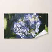 Licht blauwe hydrangeventilator bad handdoek (Handdoek)