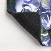 Licht blauwe hydrangeventilator muismat (Hoek)