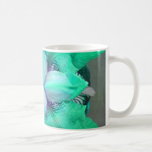 Licht blauwe Iris ventilator Mok (Rechts)