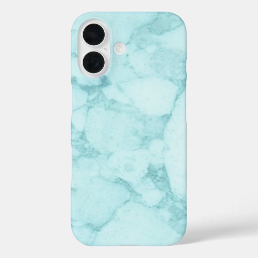 Licht blauwe marmer Case-Mate iPhone case (Achterkant)