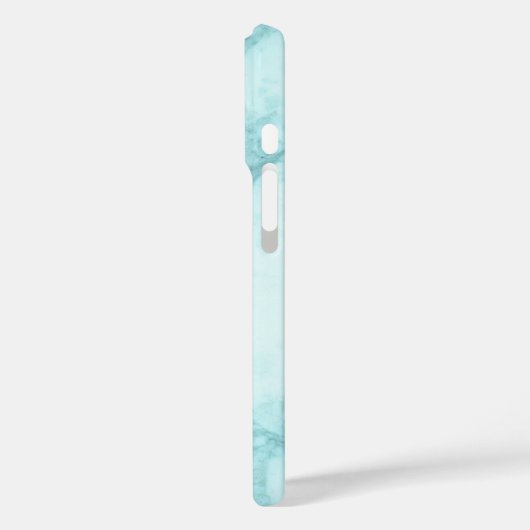 Licht blauwe marmer Case-Mate iPhone case (Achterkant / Links)