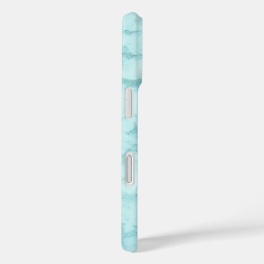 Licht blauwe marmer Case-Mate iPhone case (Achterkant / Rechts)