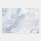 Licht blauwe marmer inpakpapier vel (Voorkant 3)