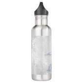 Licht Blauwe Pacock Aangepaste waterfles Waterfles (Links)