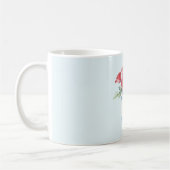 Licht Blauwe Rode Rozen Glas Ijs Koffiemok (Links)