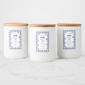 Licht blauwe Rozen op etiketten met witte verpakki (Flessen)