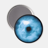 Licht blauwe troebele afbeelding magneet (Voorkant / Achterkant)