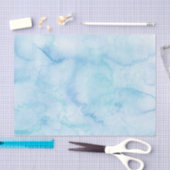 Licht blauwe Waterverf Tissuepapier (Craft)